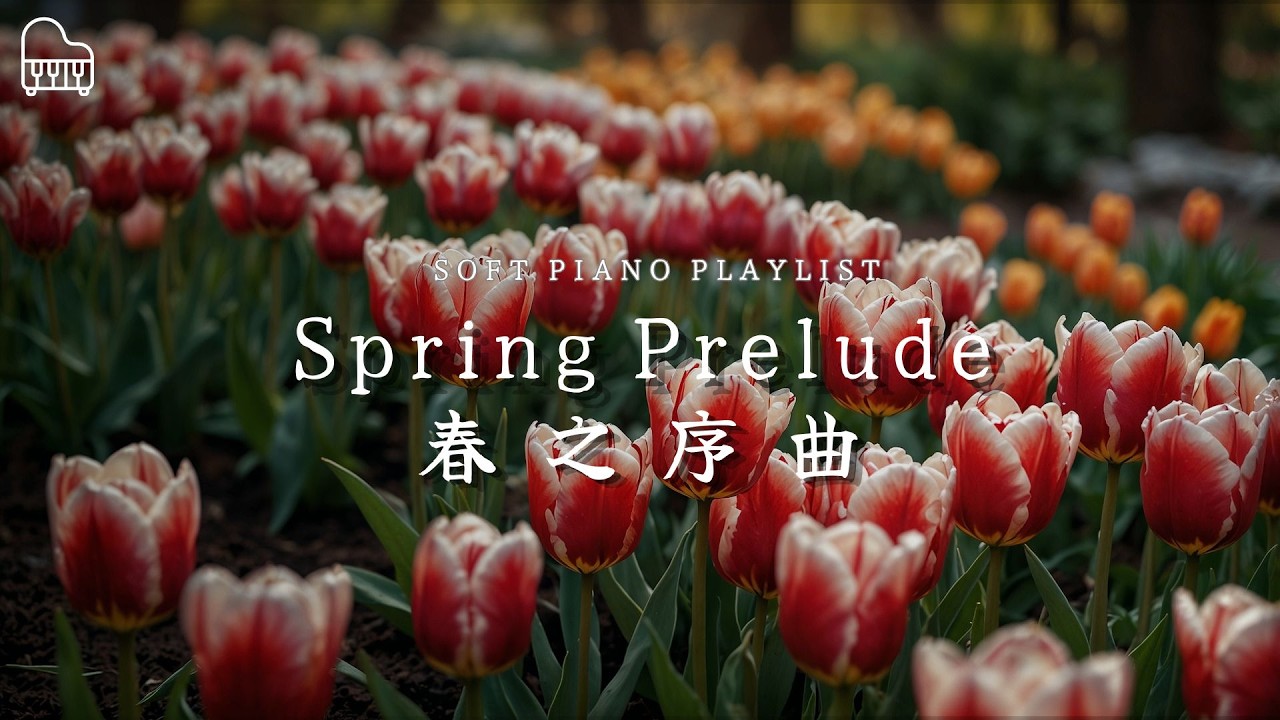 【Spring Prelude｜春之序曲】 Soft Piano Playlist for Blooming Tulips｜鬱金香綻放，春天甦醒的優雅樂章