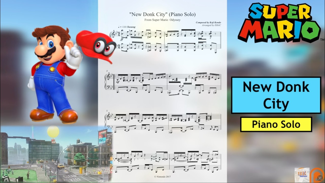 New Donk City (Piano Solo) - Super Mario Odyssey