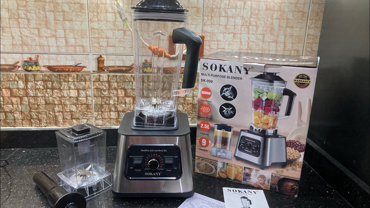 ربفيو عن خلاط سوكاني ال 6000 وات الاستاليس بالمطحنه سعره وكل التفاصيل عنه 🛒🛍️🌱