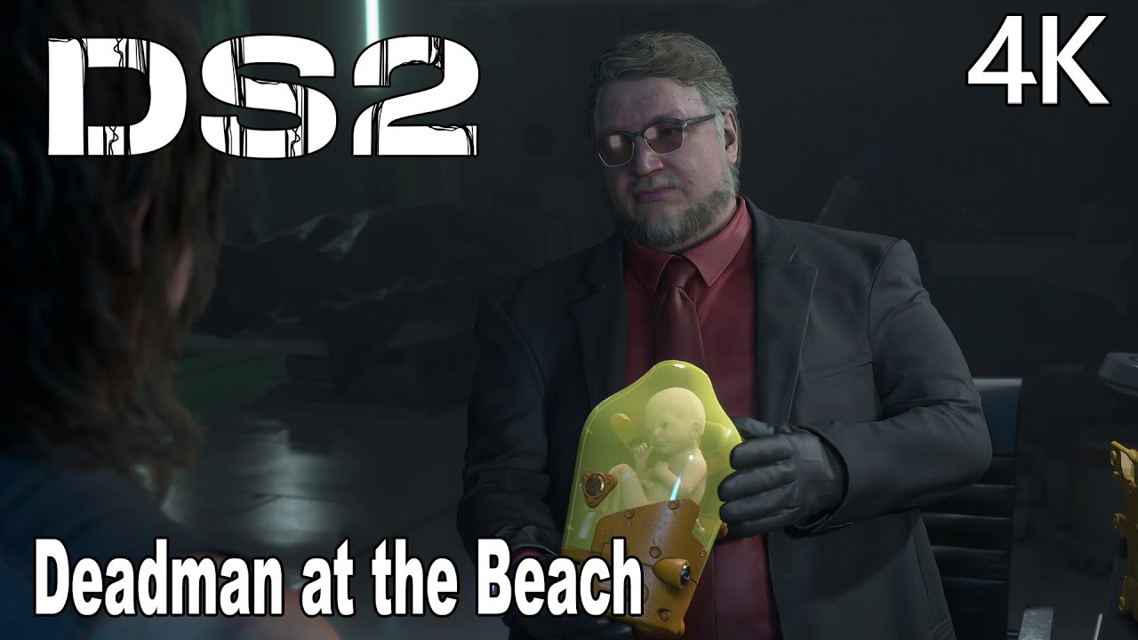 Deadman at the Beach Scene Death Stranding 2 4K