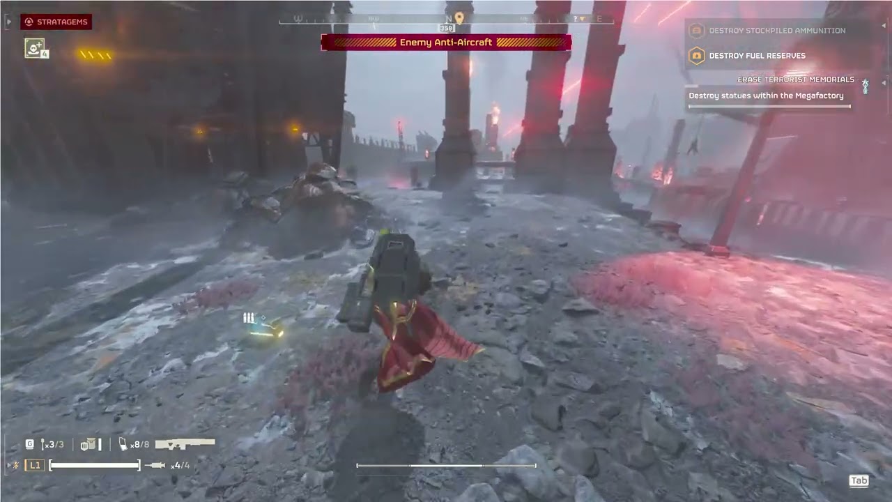 HELLDIVERS 2  Soloing cyberstan misson