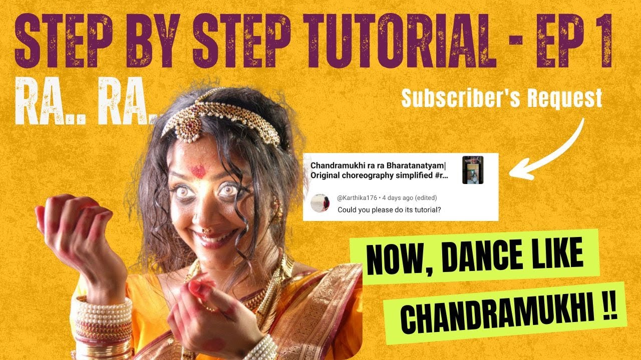 Ra Ra Chandramukhi dance tutorial| Bharatanatyam chandramukhi dance