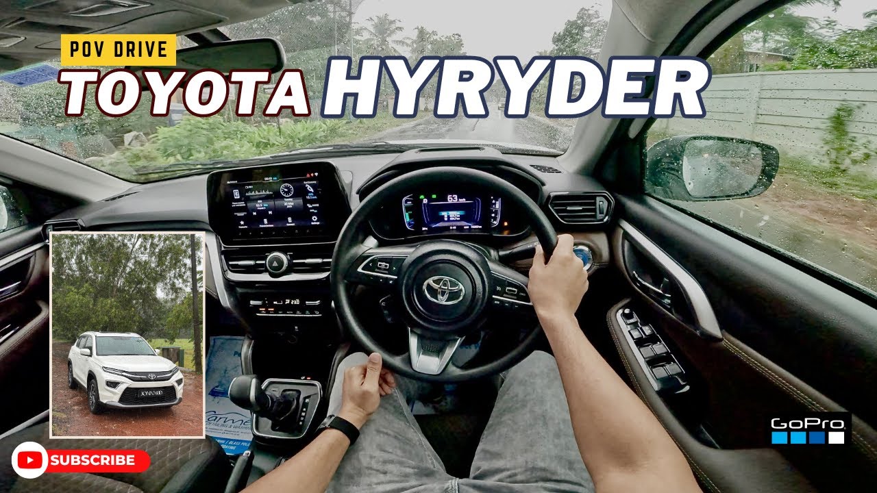 TOYOTA HYRYDER G-Hybrid 1.5L PETROL AUTOMATIC | RAINY DAY DRIVE | Kerala Road | Jonnxoo