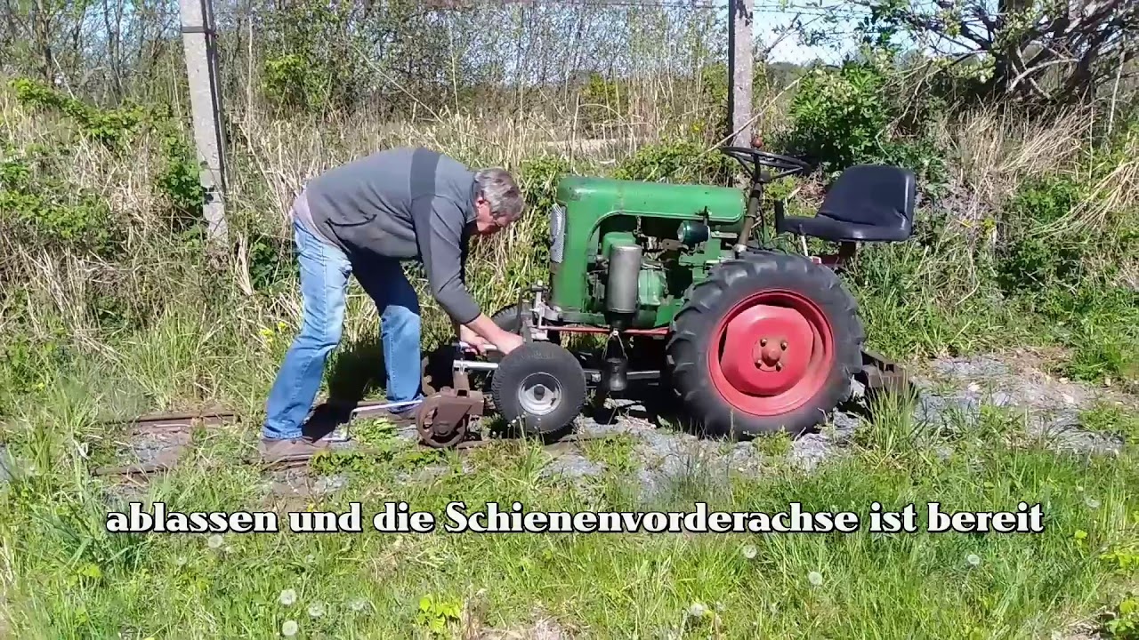 Holder auf die Schienen stellen