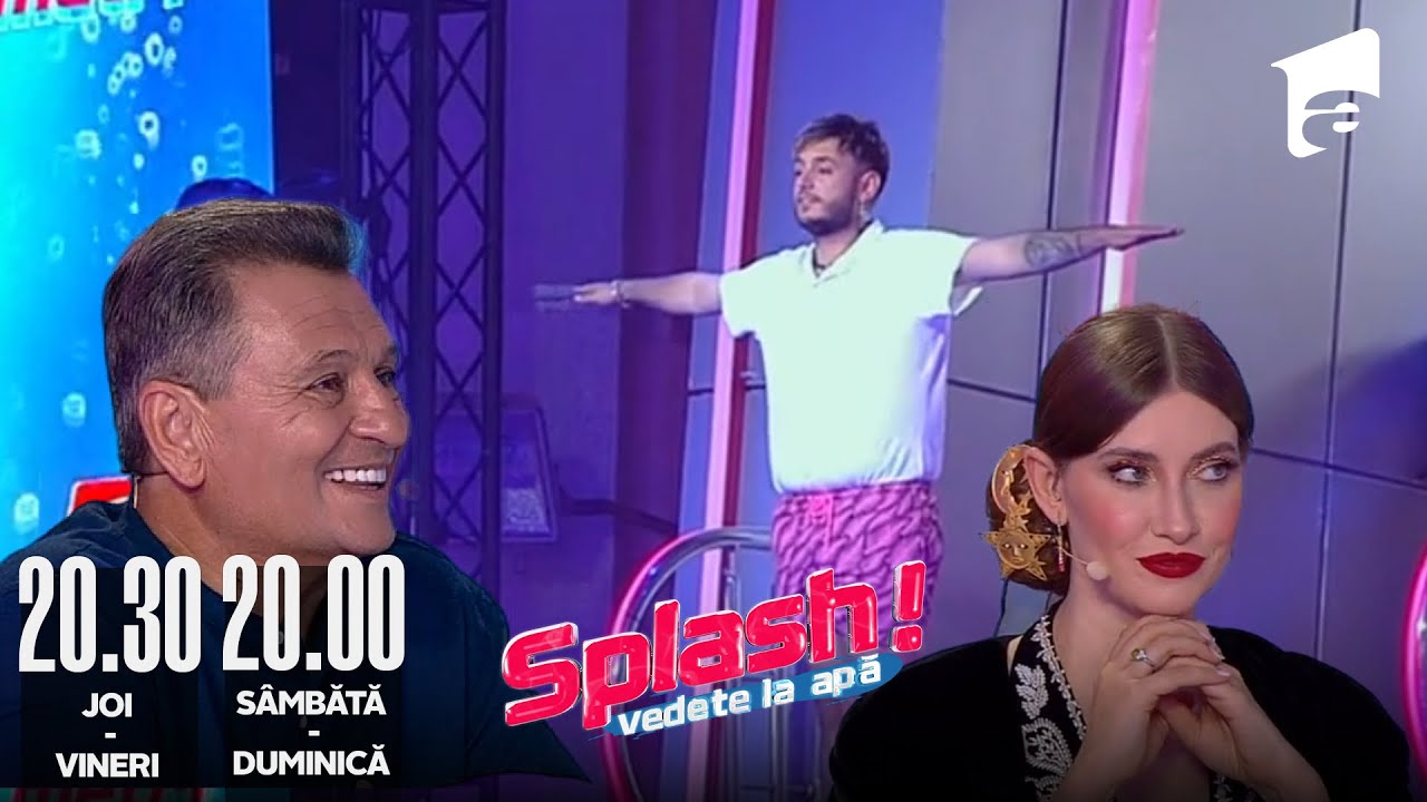 Johny Romano a sărit îmbrăcat!