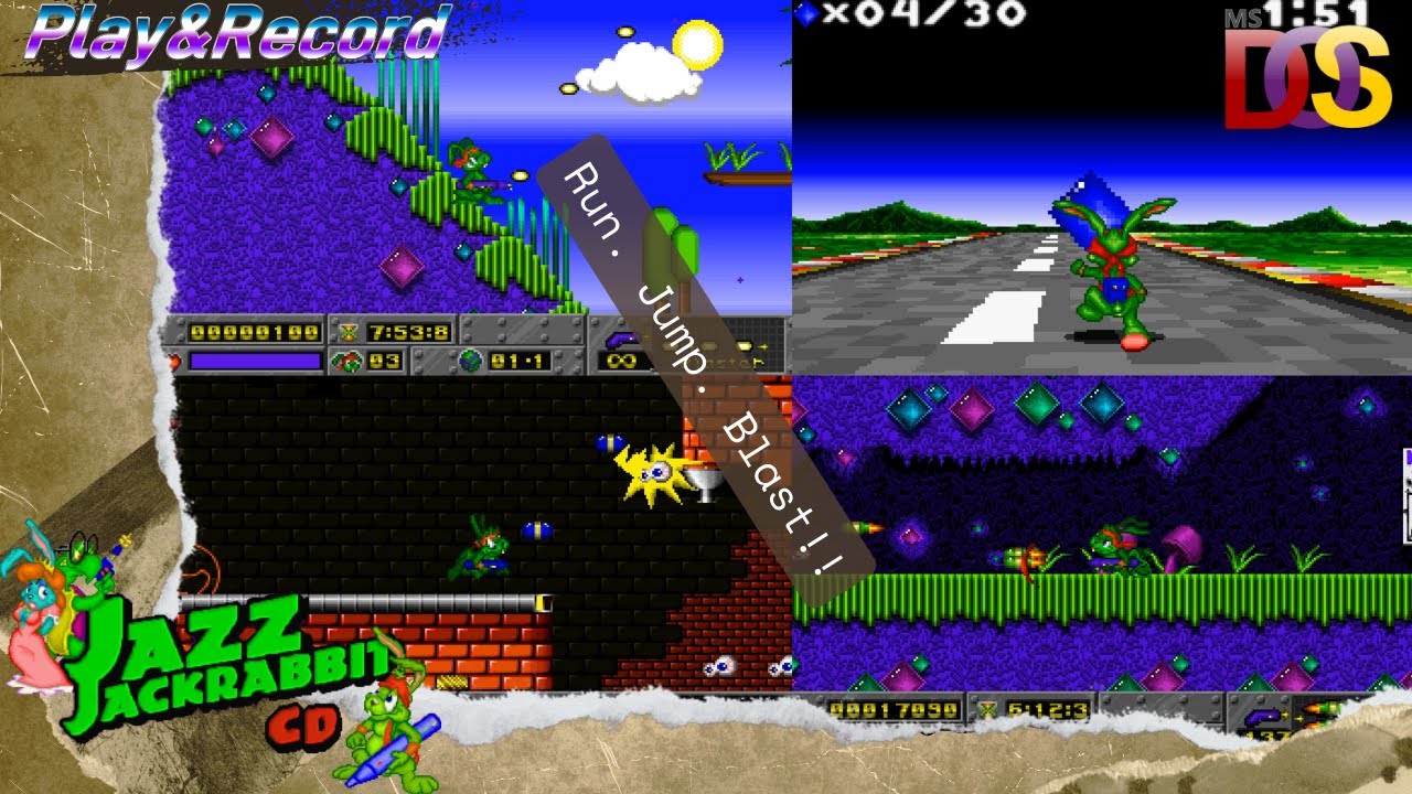 Jazz Jackrabbit (DOS) Gameplay Non Commentary