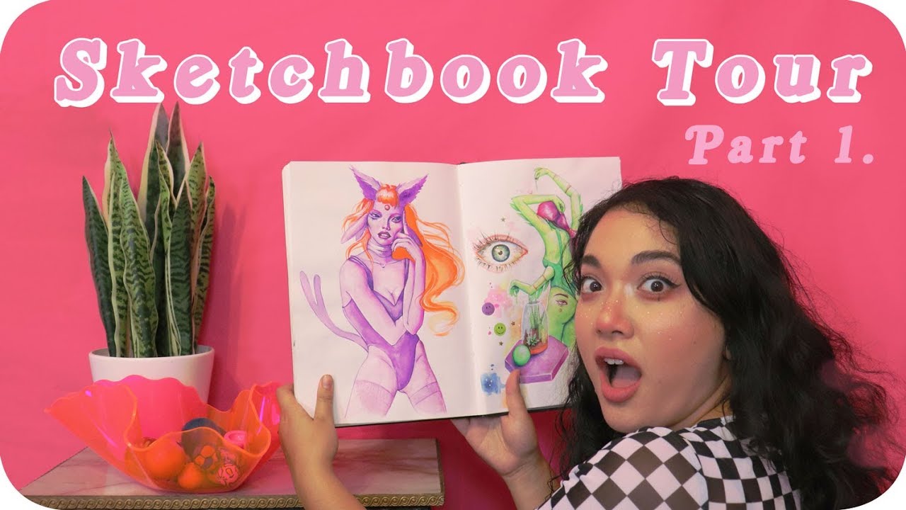 Finished my first ever sketchbook at 28! 😅 [Sketchbook Tour 2018]