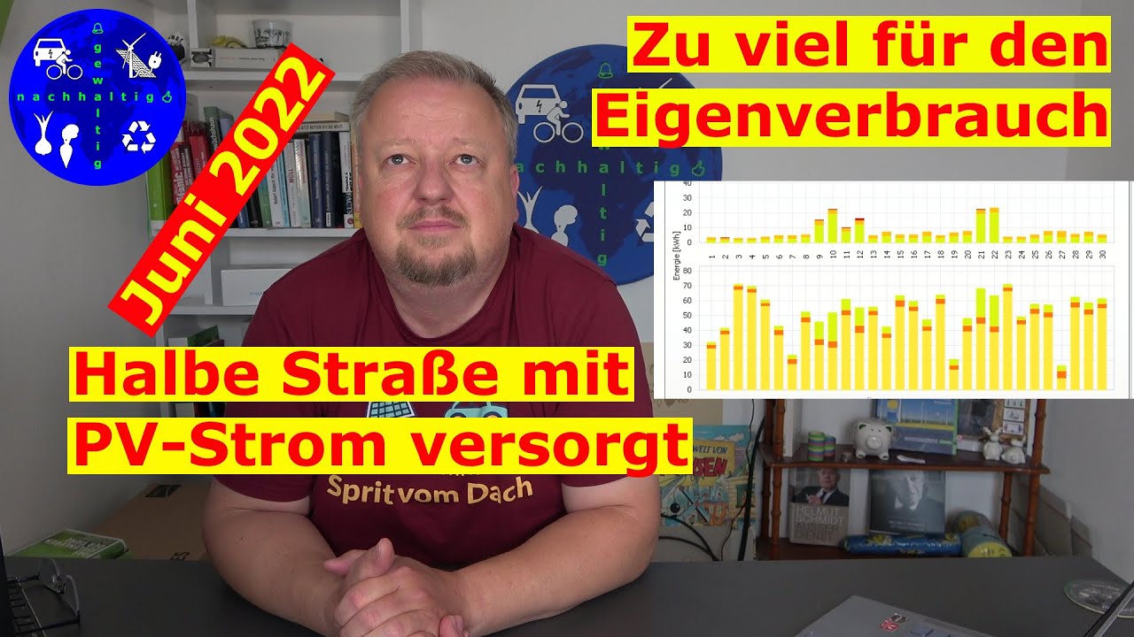 Heftige Erträge: Unsere Photovoltaik hat 6x mehr Strom im Juni produziert, als wir verbraucht haben