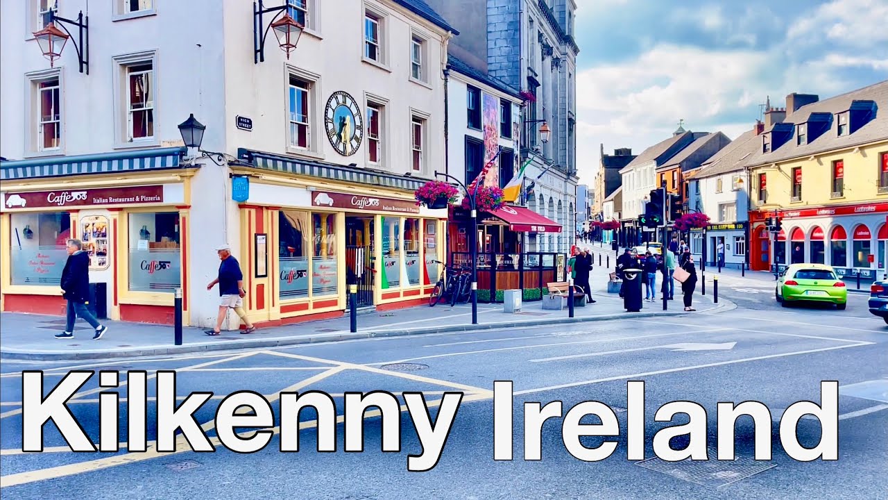 Kilkenny, Ireland | Walking tour of Kilkenny city centre - 4k UHD 60FPS - Travel Guide Kilkenny