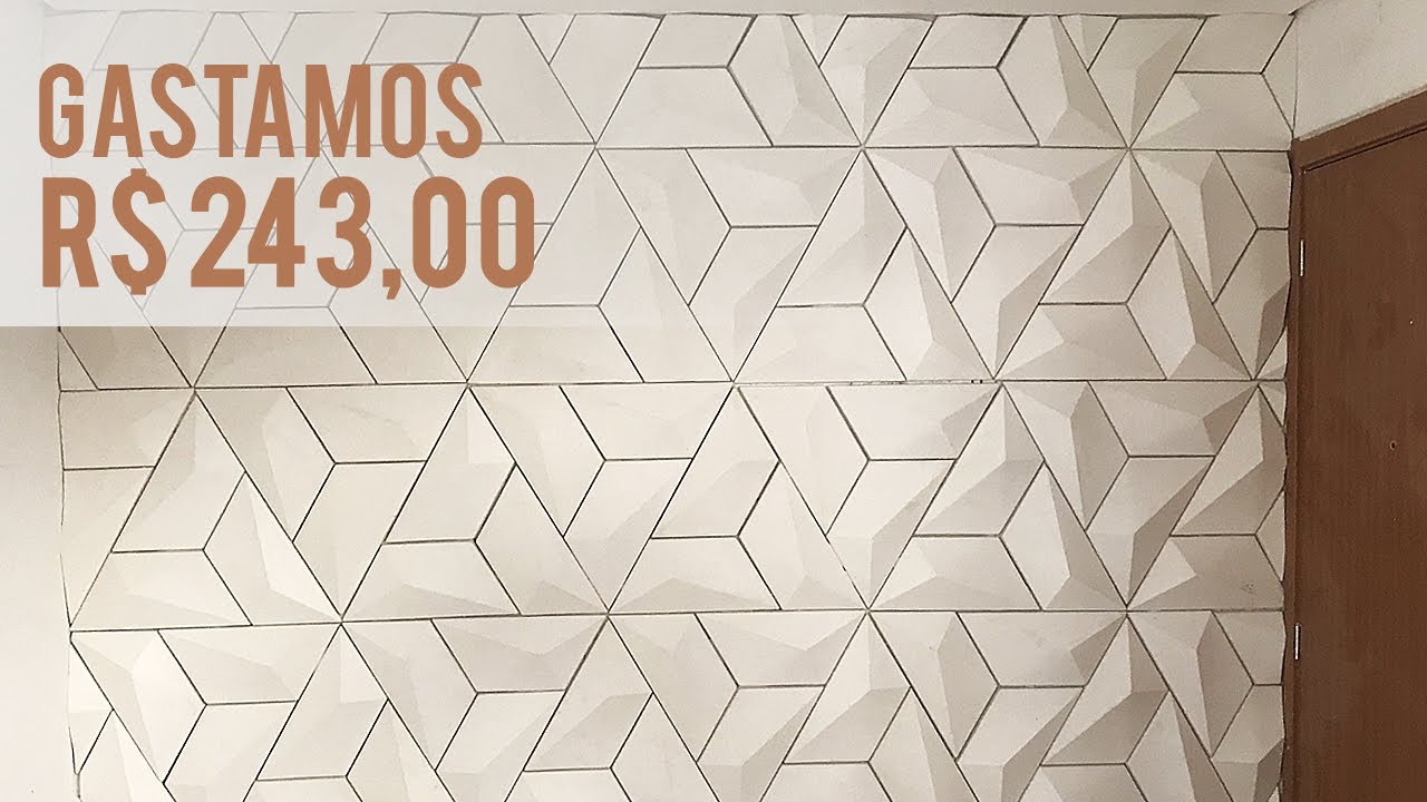 COMO FAZER | Parede de Gesso 3D (Modelo Trapézio) | DESCOMPLICA AÍ