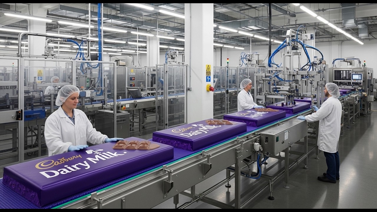 How Millions of Cadbury Dairy Milk Bars Are Made in factory