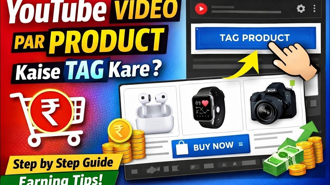 YouTube Video Par Product Kaise Tag Kare | YouTube Shopping Enable & Product Tagging Full Guide 2026