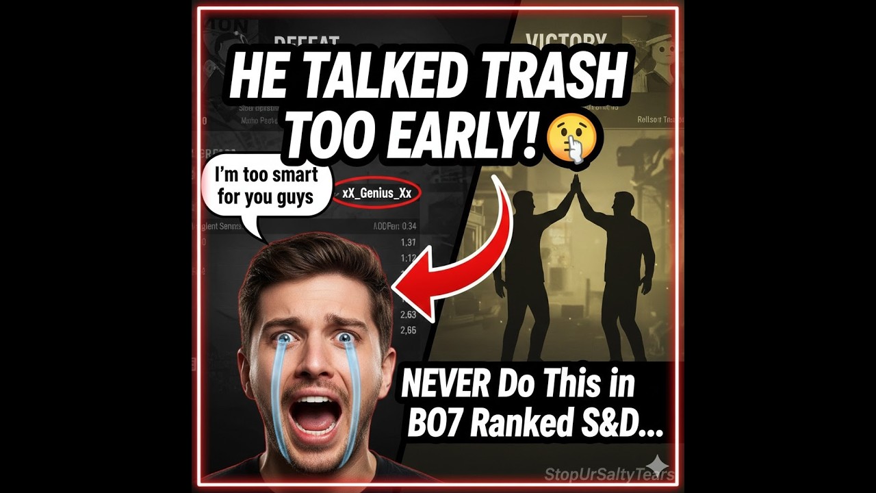 HE TALKED TRASH TOO EARLY! 🤫 NEVER Do This in BO7 Ranked S&D...