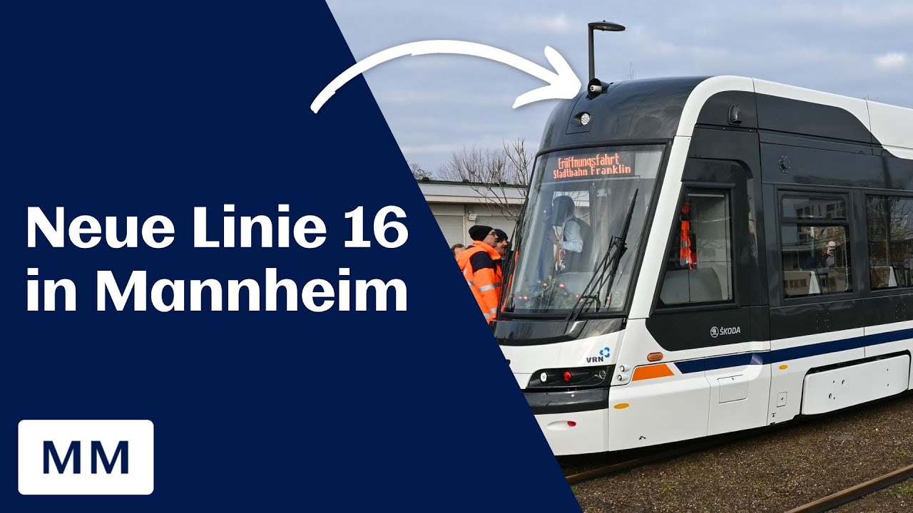Neue Stadtbahnlinie in Mannheim-Franklin eröffnet