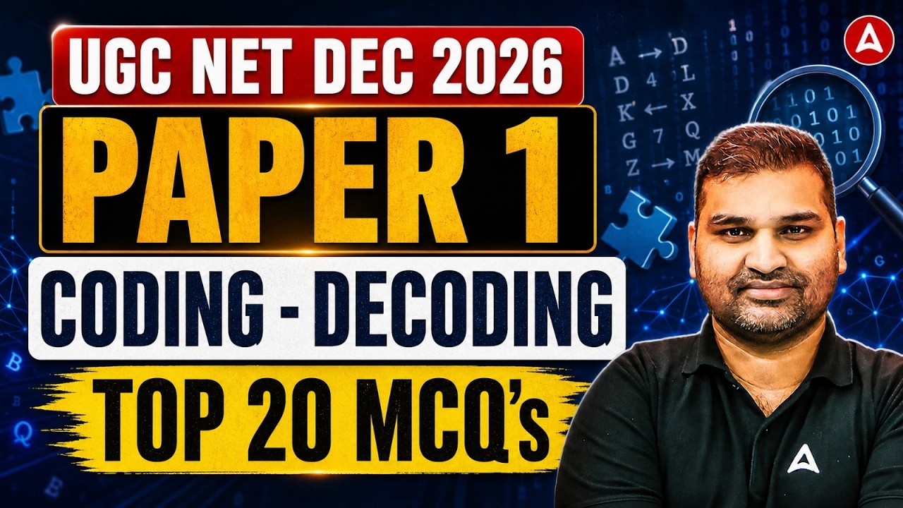 UGC NET Paper 1 | UGC NET Maths And Reasoning Coding Decoding | UGC NET Paper 1 PYQ By Gaurav Sir