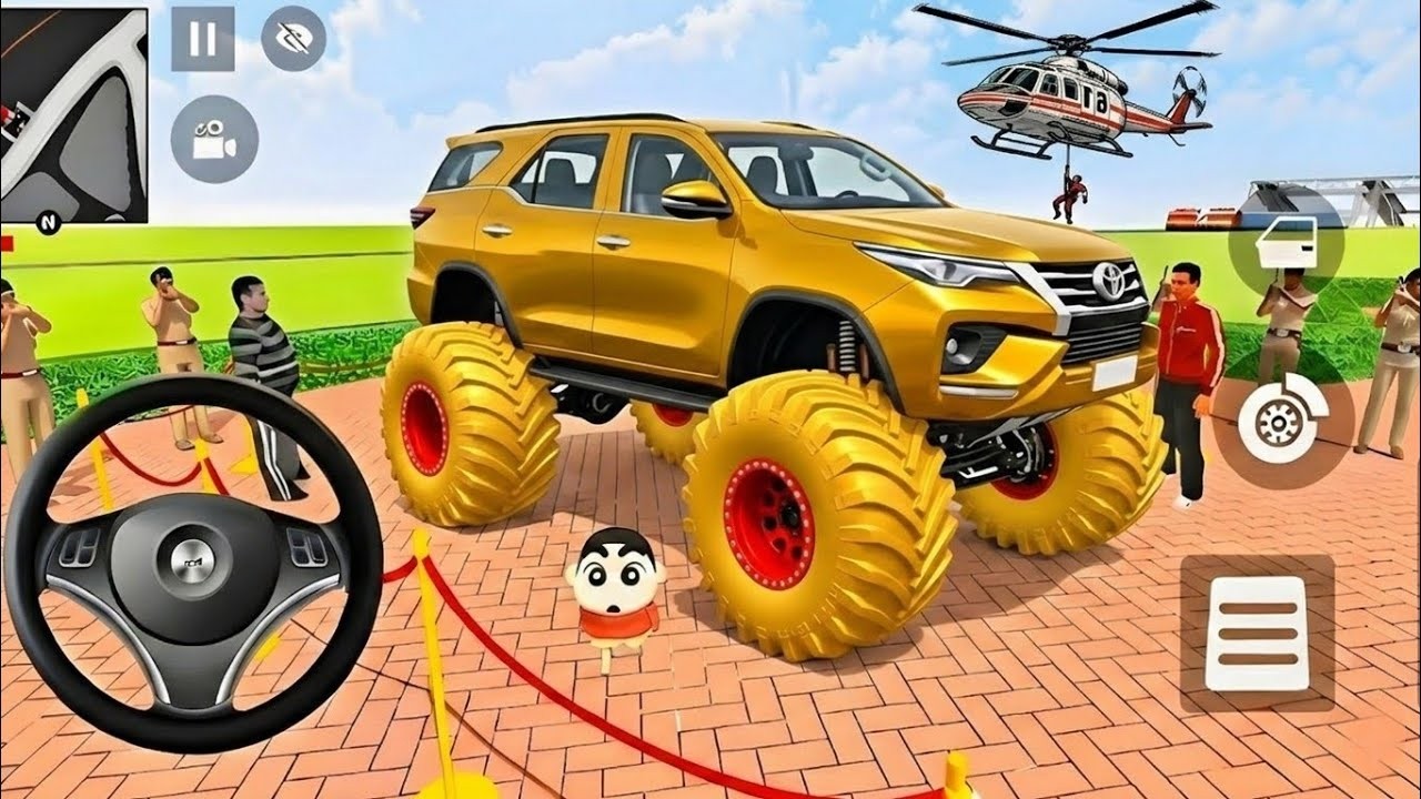 🤑Indian Thift Auto Simulator🤩Indian Showroom Purchase😯Monster Golden Toyota And Bike🥳Game.