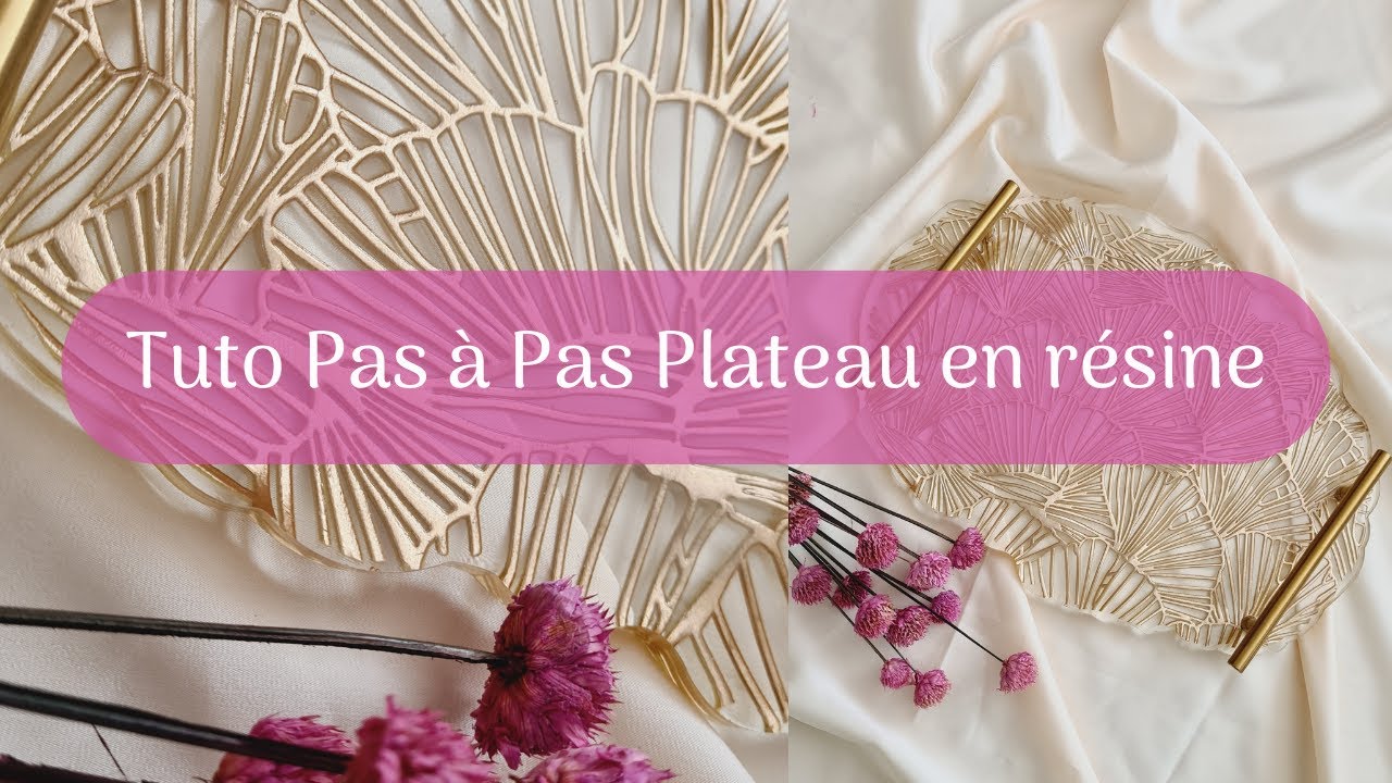 Comment créer un magnifique plateau Style champêtre en résine epoxy Tuto DIY débutant