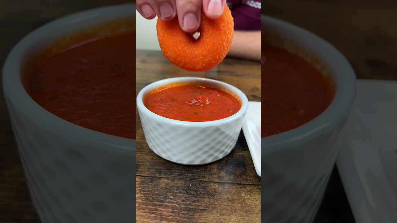 Mozzarella Donut with Marinara Sause