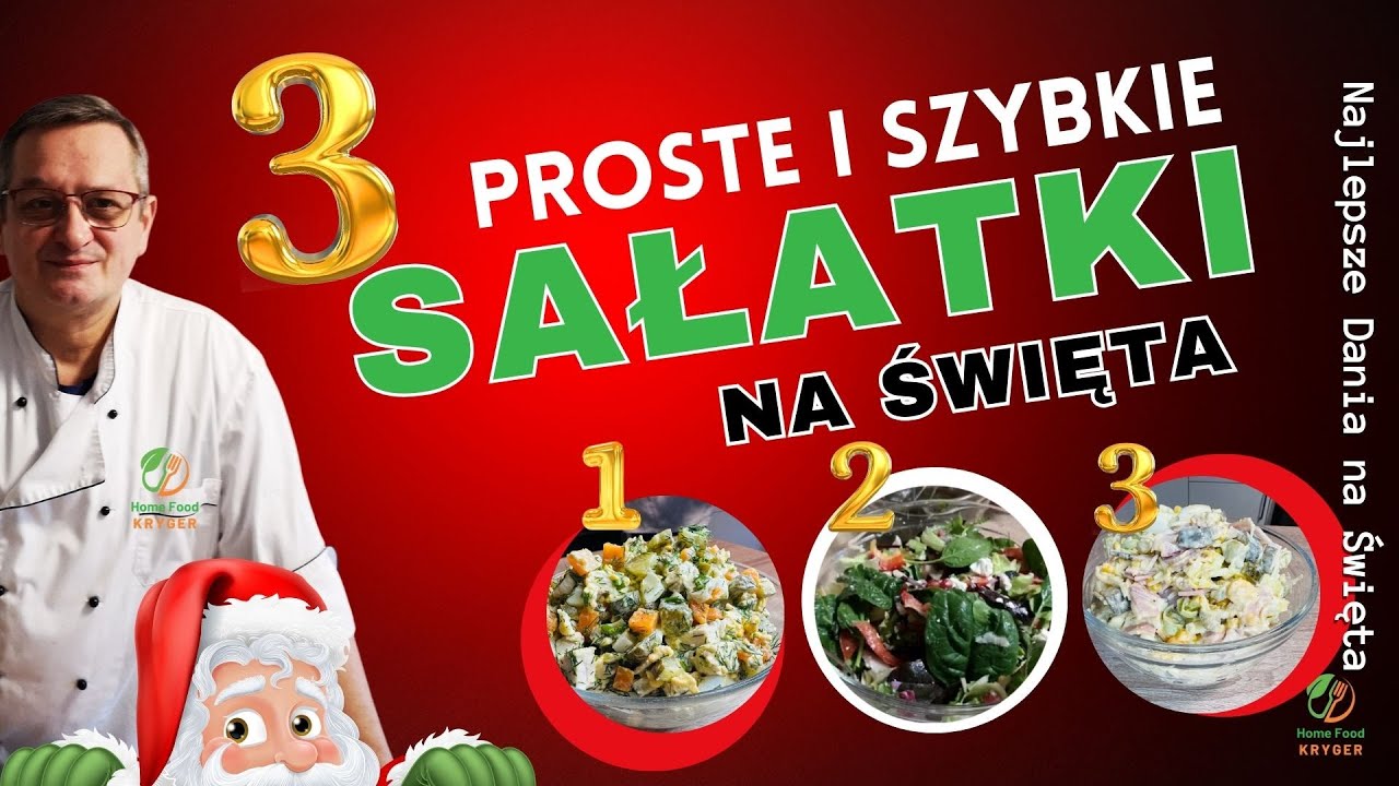 Najlepsze Sałatki na Święta.3 Proste i Szybkie Sałatki na Święta.