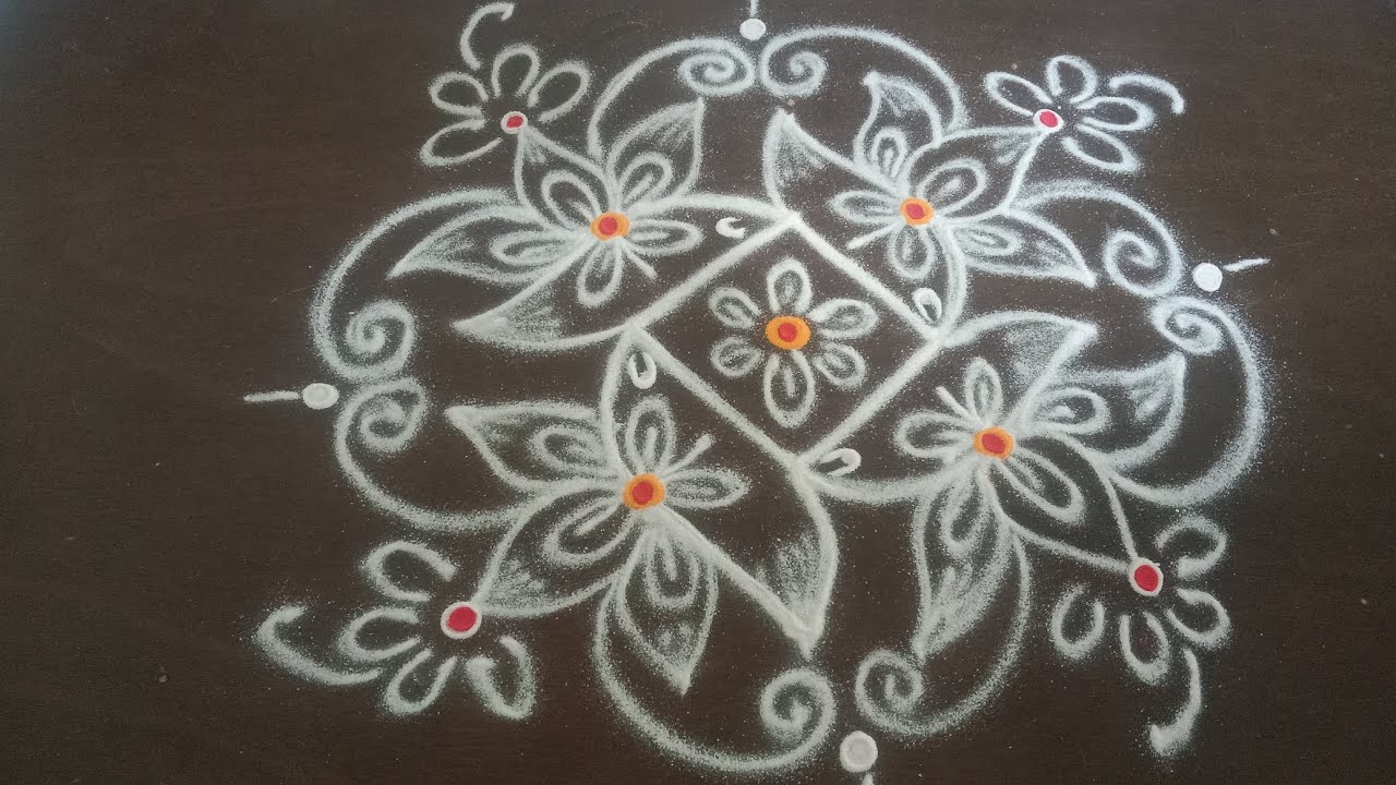 శుక్రవారం ముగ్గులు/స్పెషల్ రంగోలి/Daily muggulu/Friday rangoli/Daily rangoli/Easy and Simple rangoli