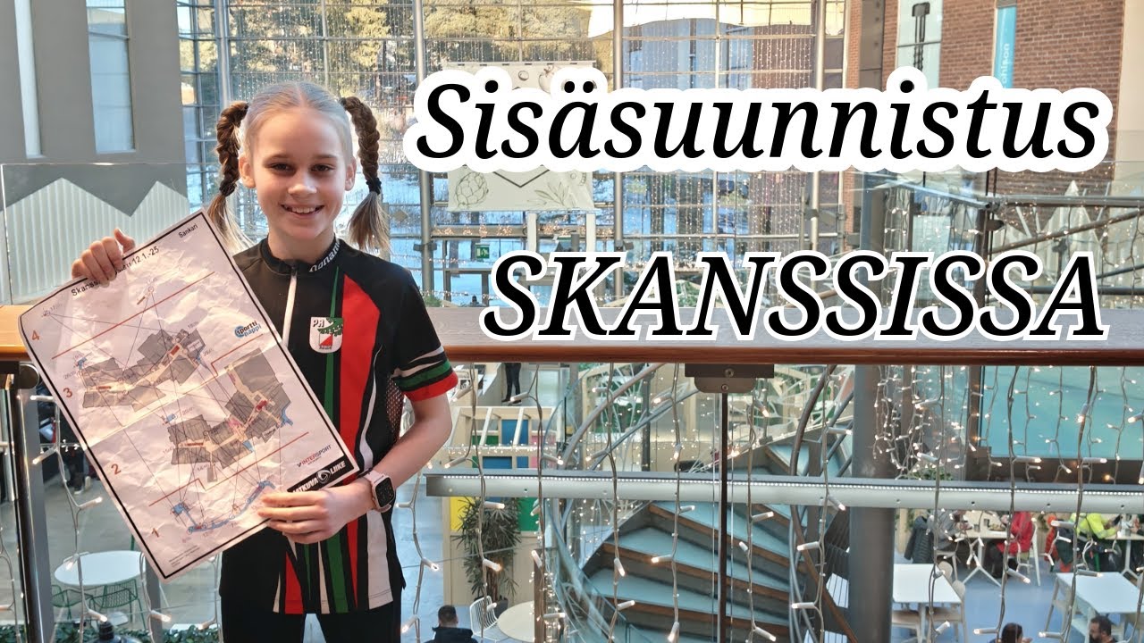 Skanssin sisäsuunnistushaaste - kartta, reitti ja selostus koko suorituksesta!