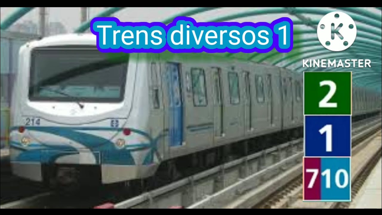 Cara Louco na Linha 2 e assistindo metrôtoons na Linha 1- Trens diversos 1.