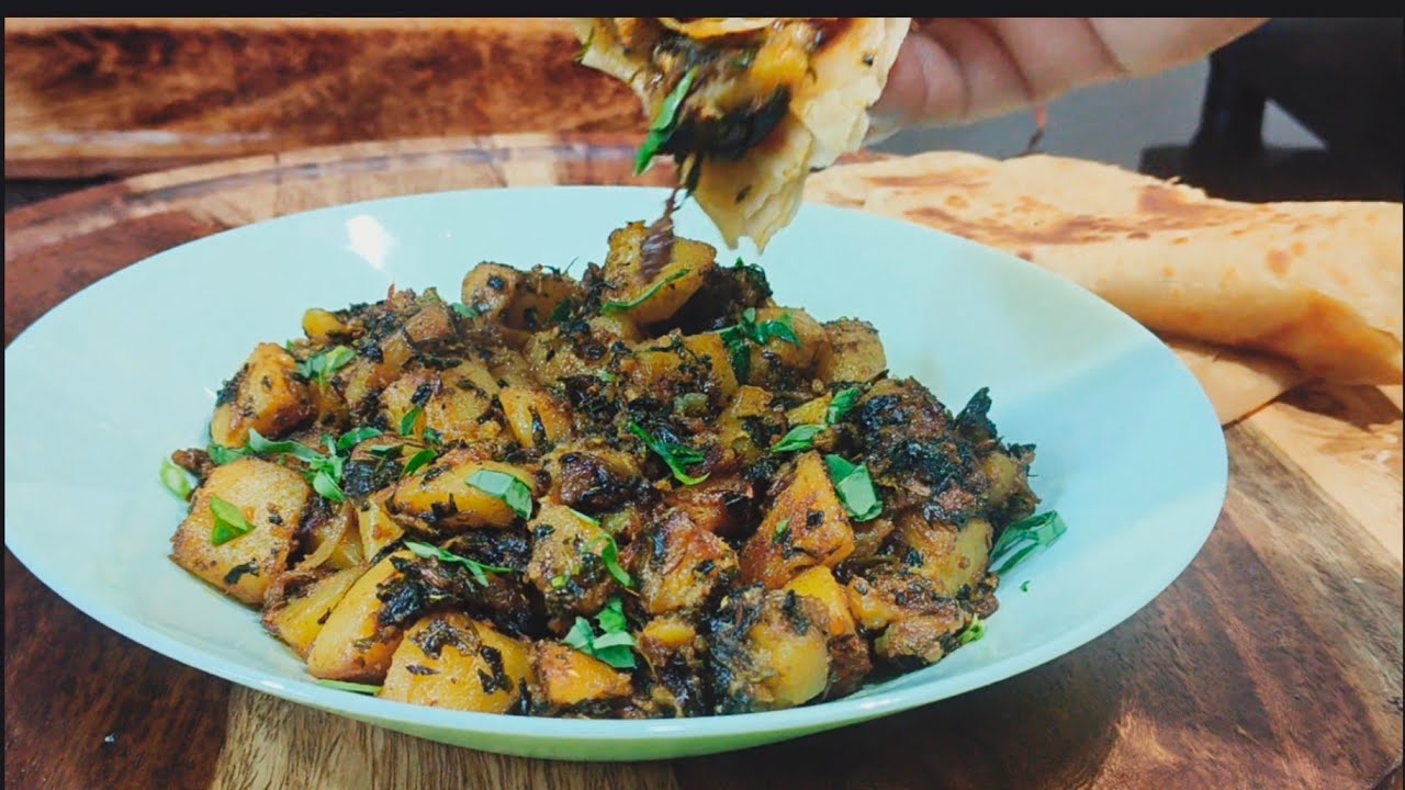 Aloo Methi Dry Sabzi | Perfect with Chapati | Simple Dinner Recipe 