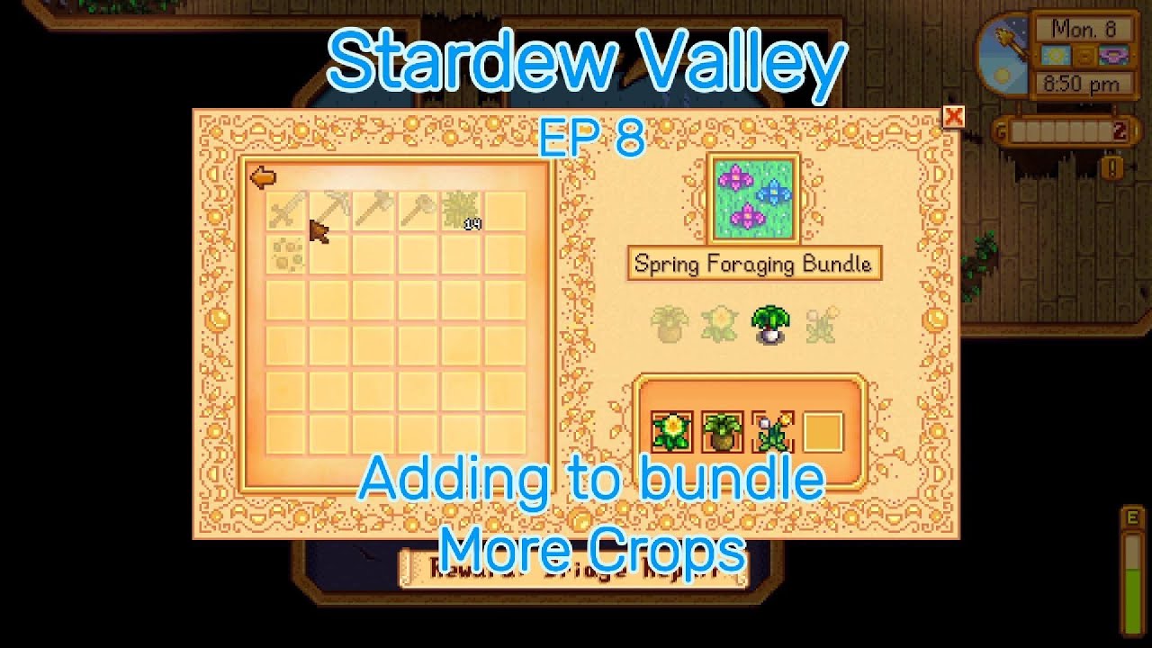 Bundle - Crops ep 8 Stardew valley