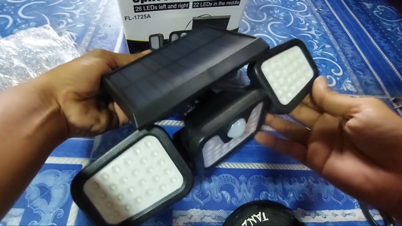 FL-1725B Solar Light with Motion Sensor || UNBOXING