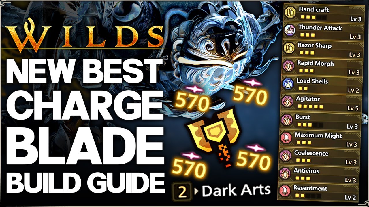 Monster Hunter Wilds - New Best OP Charge Blade Build - Highest Damage in Game Title Update 3 Guide!