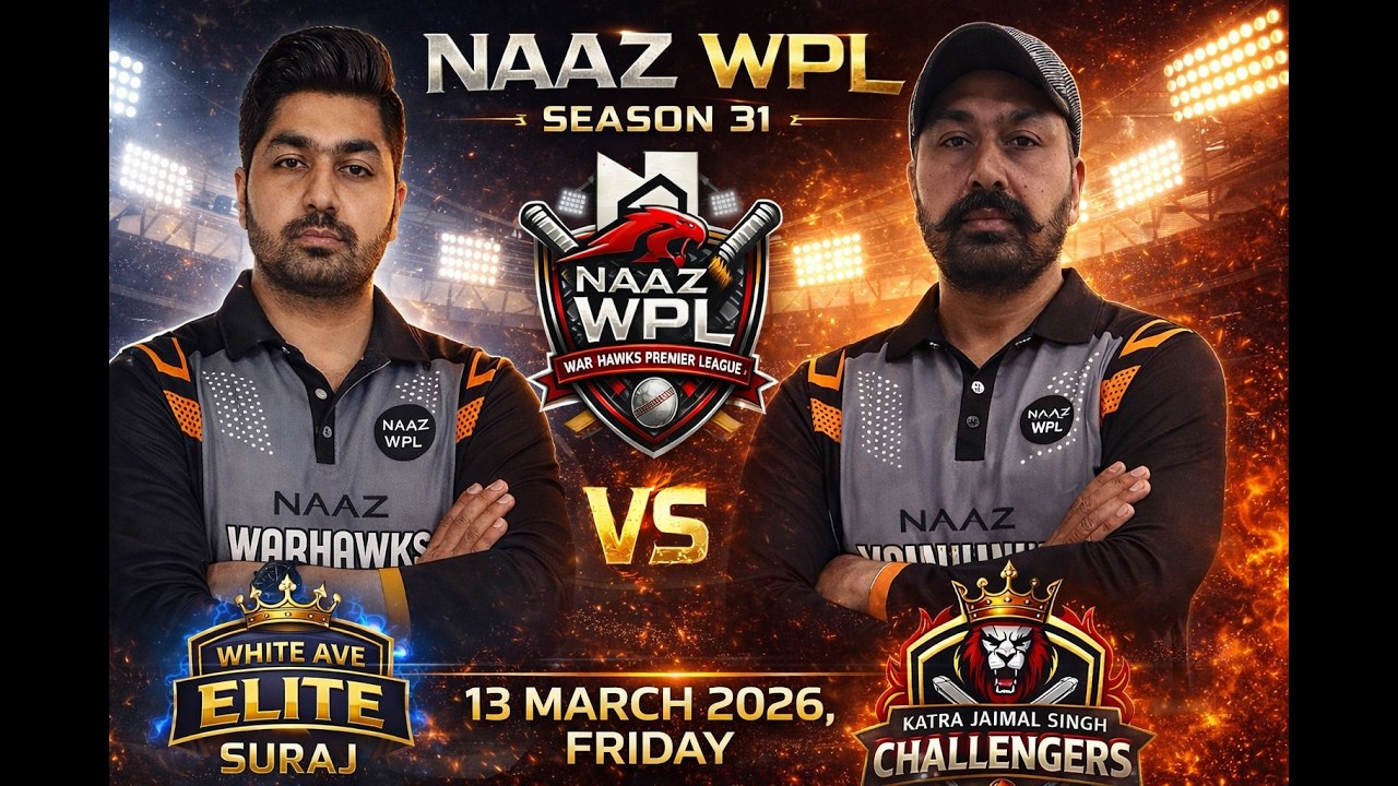 WHITE AVENUE ELITE  vs  KT. JAIMAL SINGH CHALLENGERS  || NAAZ WPL SEASON 31 ||