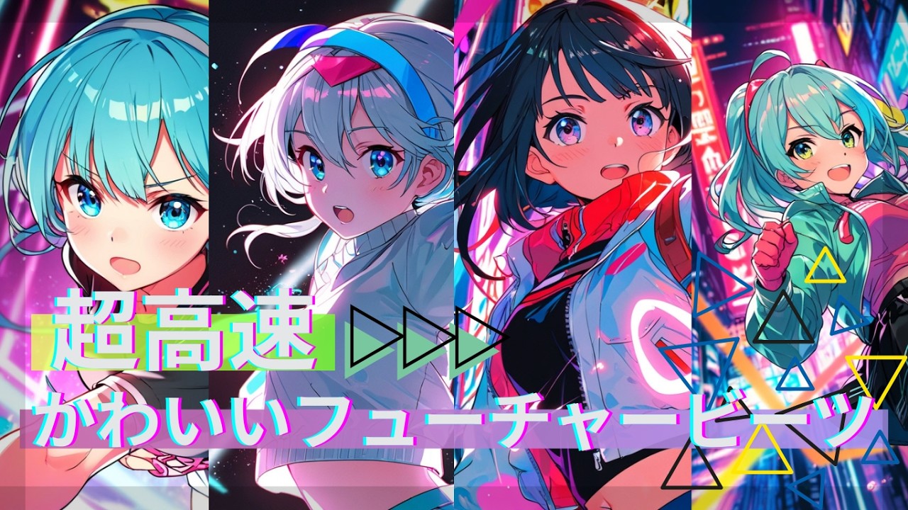 【Candy Pixel Beats】🍭⚡超高速かわいいフューチャービーツ kawaii synth Future base(AI)
