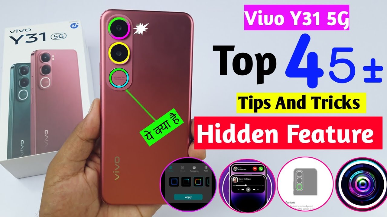 Vivo Y31 5G Tips And Tricks | Vivo Y31 5G Top 45+ Hidden Feature | Vivo Y31 5g amazing feature part2