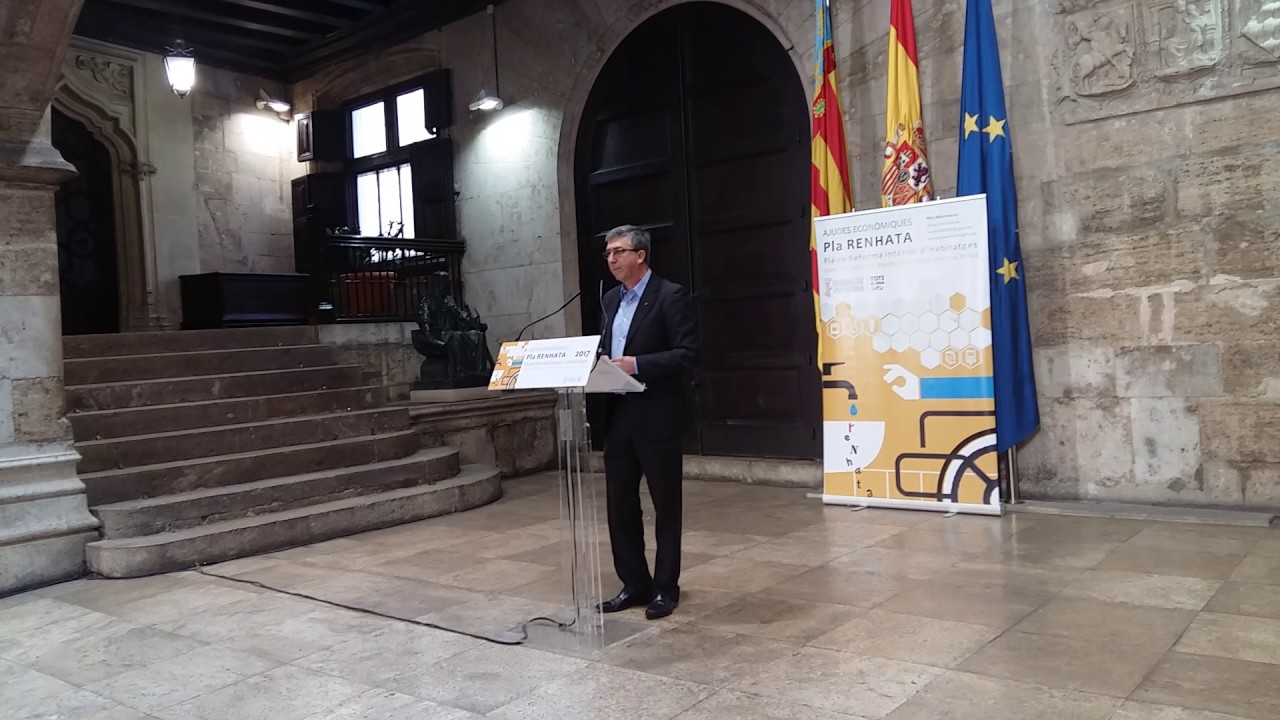 Conseller Rafa Climent presenta ajudes GVA Economia per renovar finestres i calderes. Plan RENHATA