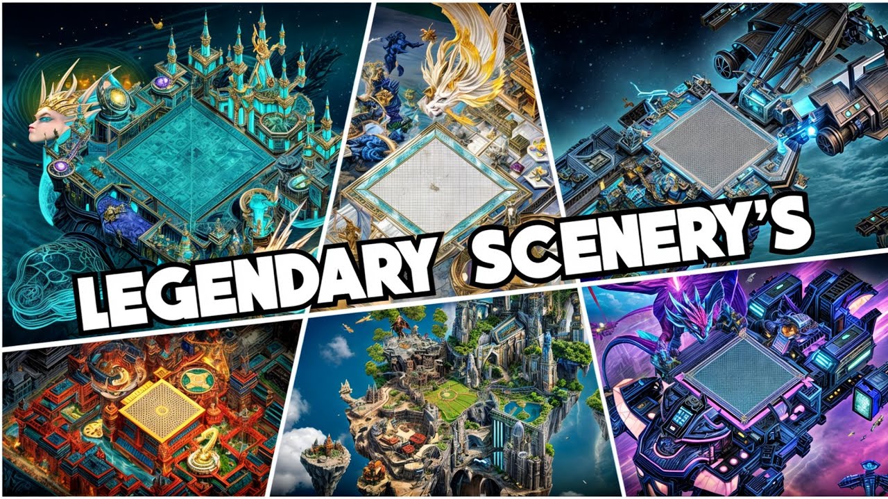 Clash Of Clans Legendary Scenery's 🏞️ | Clash Of Funz #clashofclans #coc #scenery #legendaryscenery
