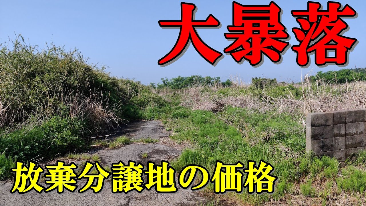 【大暴落】放棄分譲地の価格【バブル崩壊】