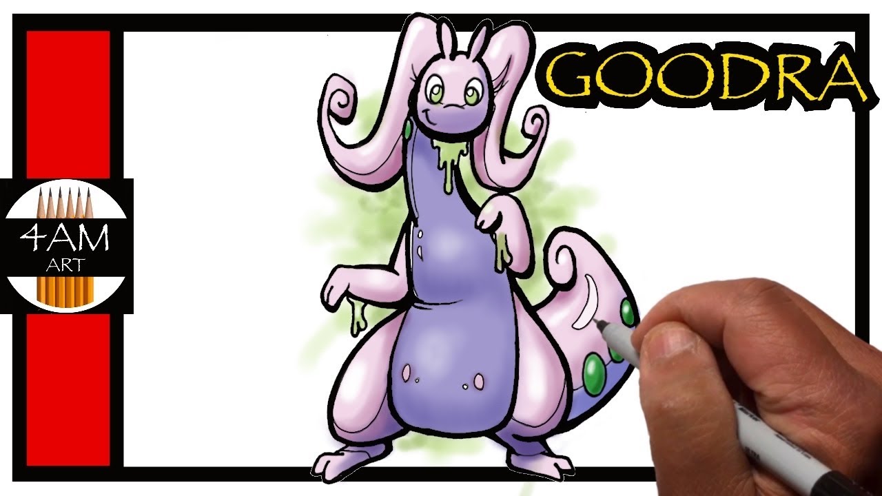 How to Draw POKEMON GOODRA, Step by Step