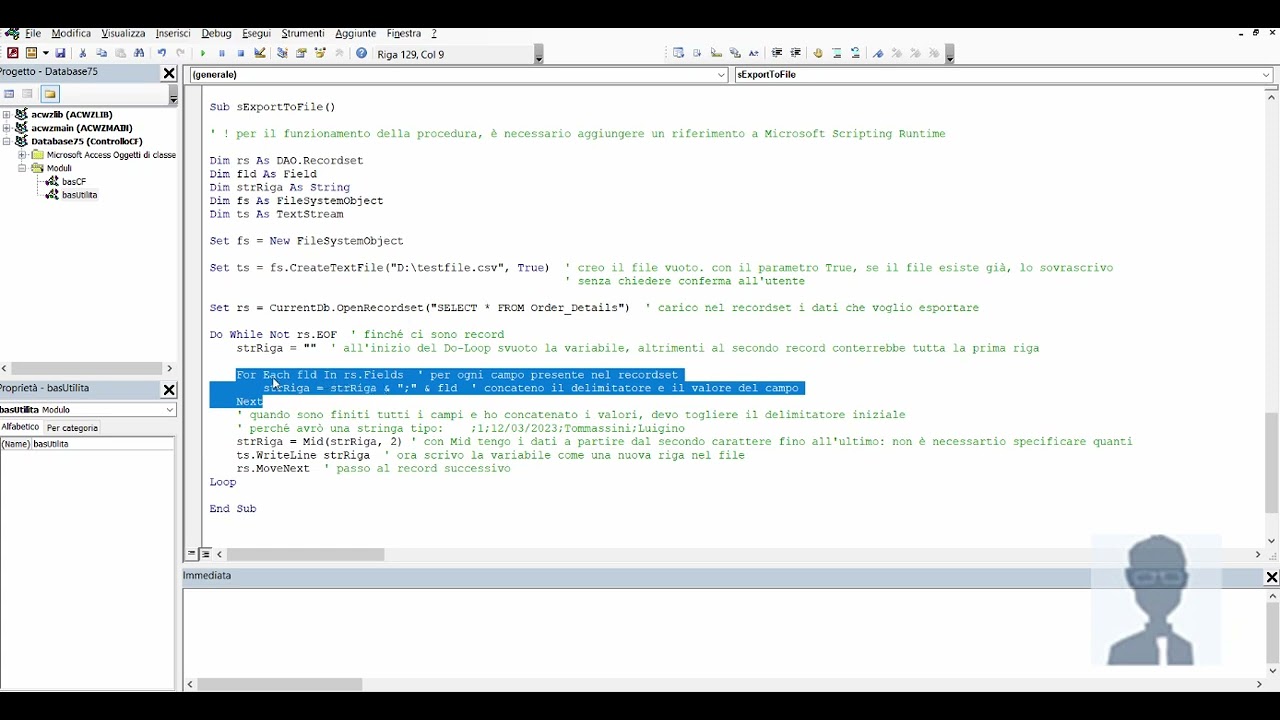 Come esportare in un file delimitato con Microsoft Access