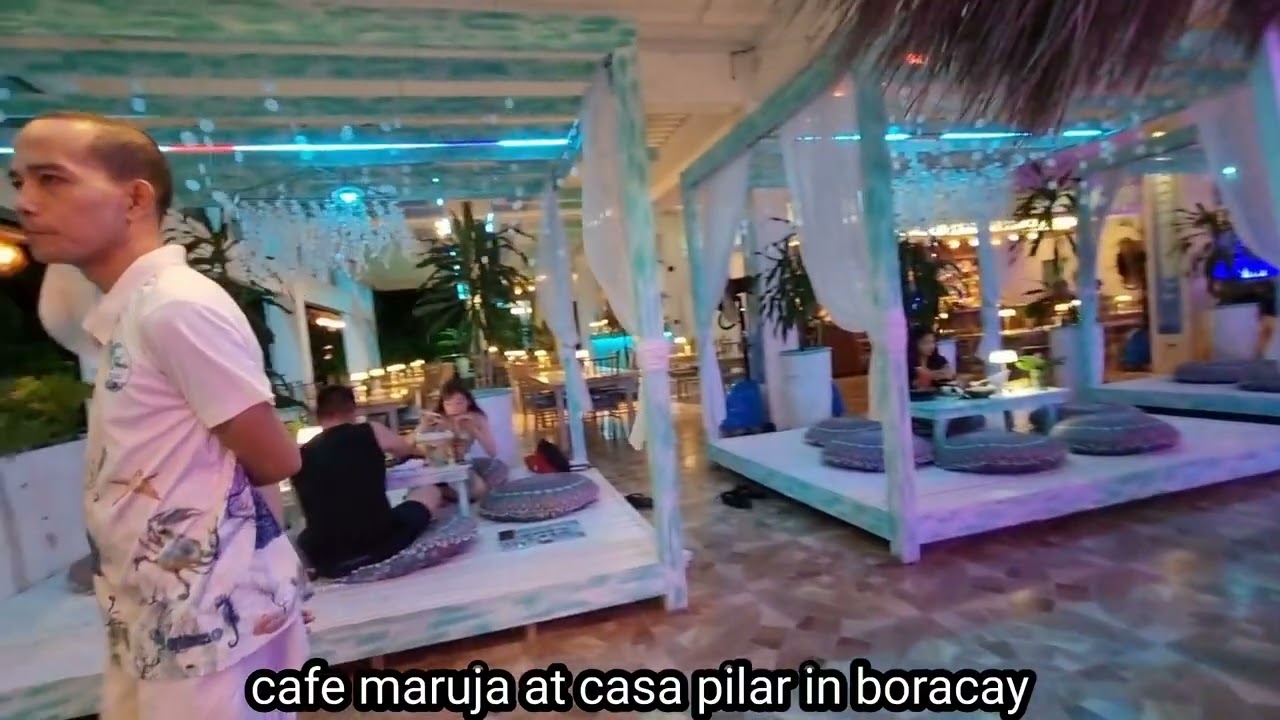 thai basil and cafe maruja in boracay island philippines.
