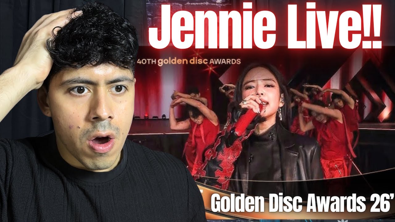 JENNIE at Golden Disc Awards Reaction | First time listening to Filter+Damn right live!!