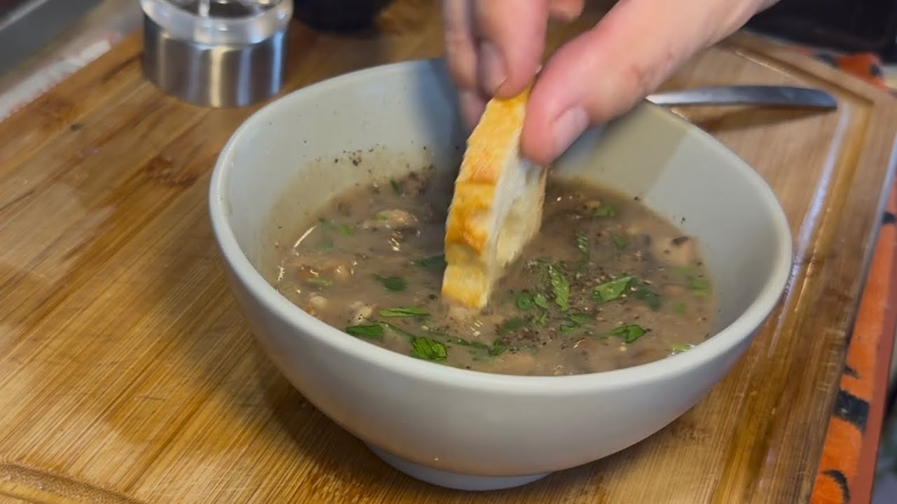 Sachsen, Germany | Pilzsuppe | Traditional German Food
