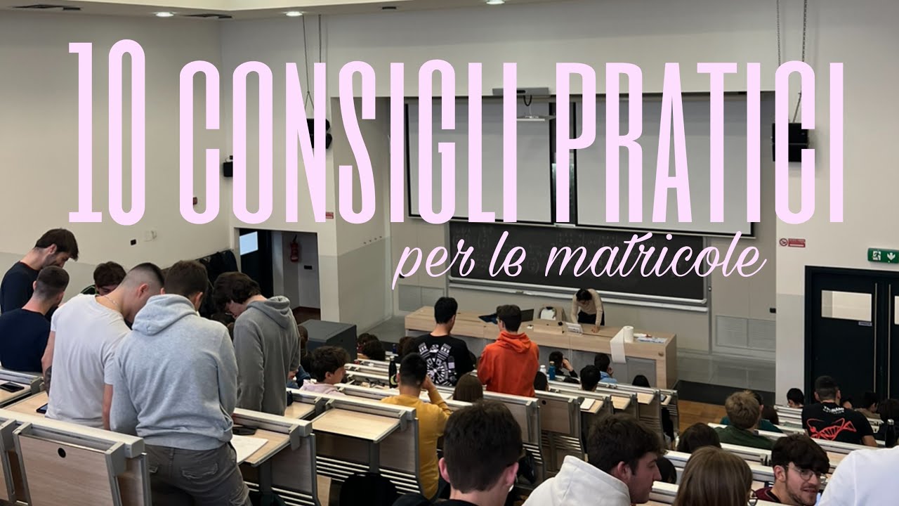 10 CONSIGLI PRATICI PER LE MATRICOLE!📚👩🏼&zwj;💻 || Politecnico di Milano