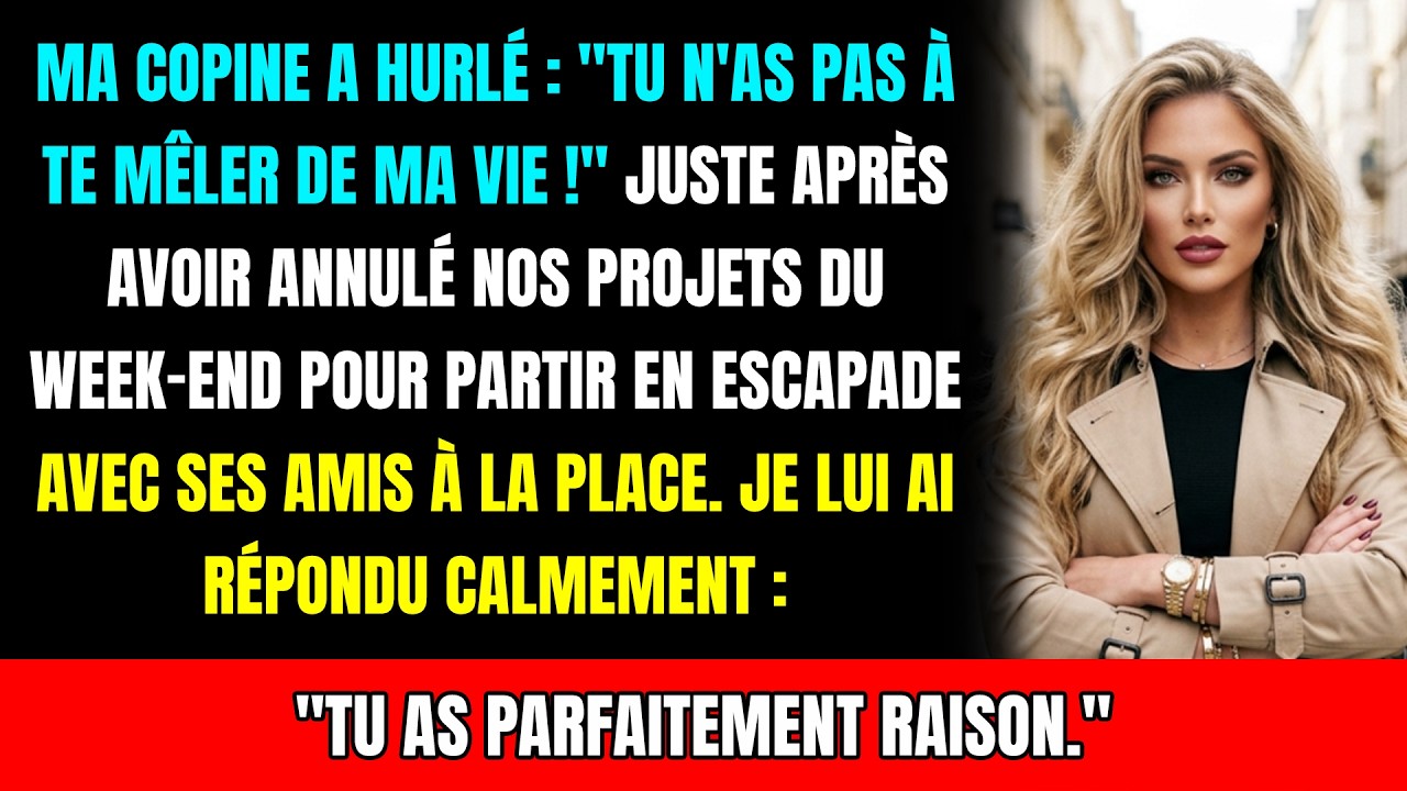 « Tu te mêles de ma vie » a-t-elle crié, avant de découvrir mon plan de vengeance...