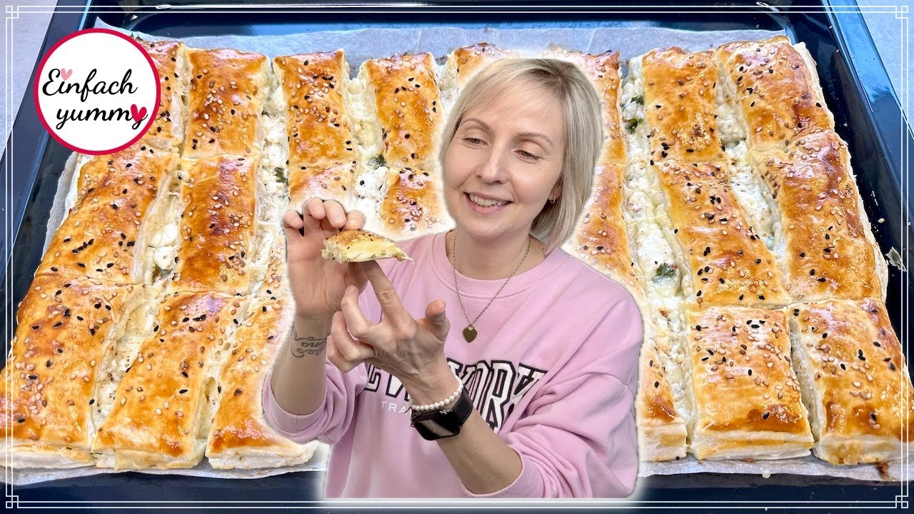 Zupf-Börek vom Backblech 🤤  -  Zupfsnack