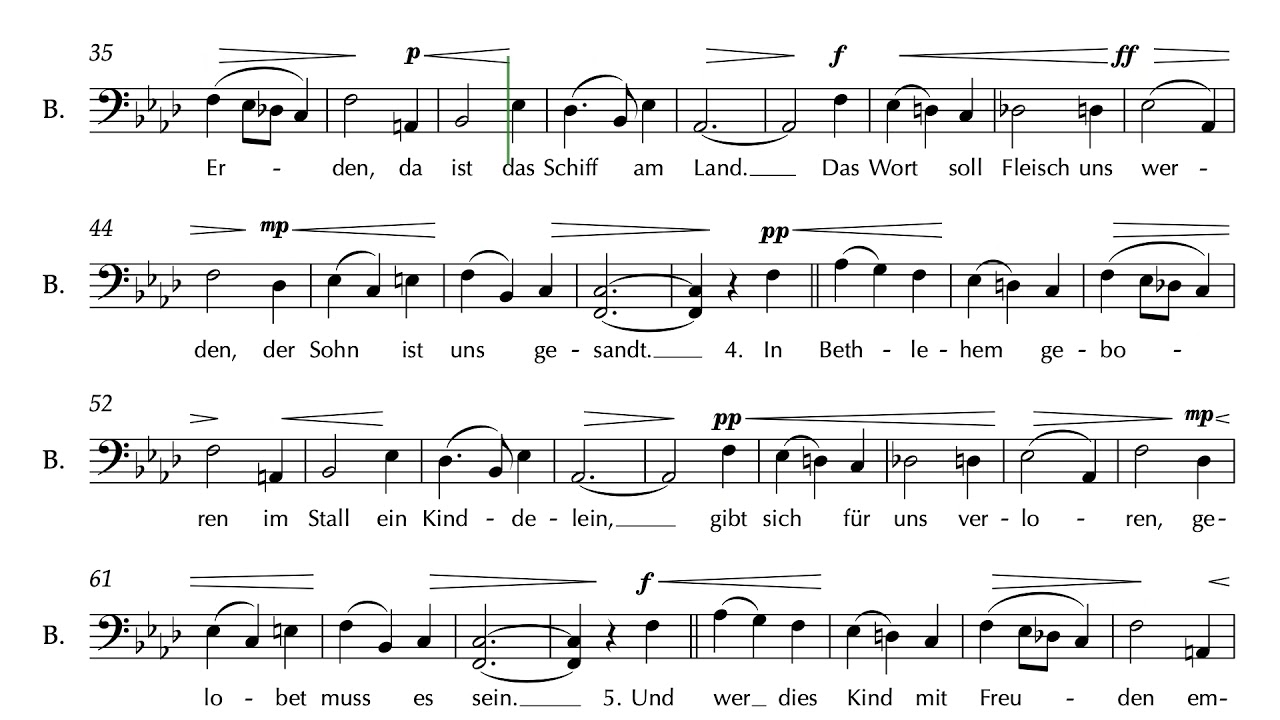 2. Adventlied - Reger - Bass