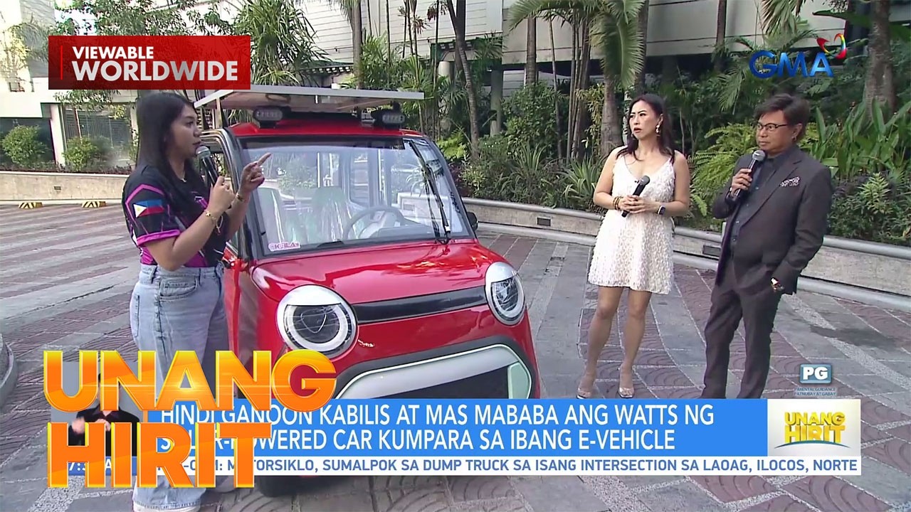 Solar-powered car, alternatibo sa tumataas na presyo ng petrolyo | Unang Hirit