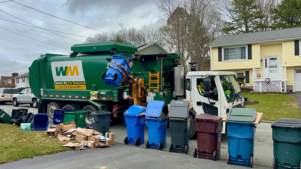 Garbage Truck VS Massive Post Xmas Cart Line