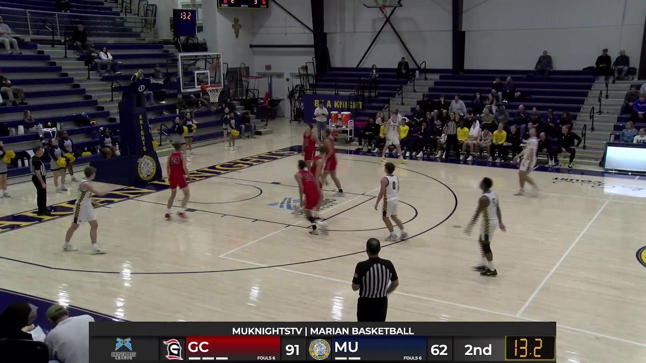 Marian Basketball vs #1 Grace College