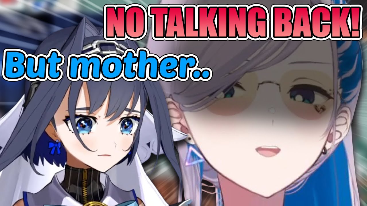 Asian Mom Reine Got No Chill Scolding Kronii on Full Blast