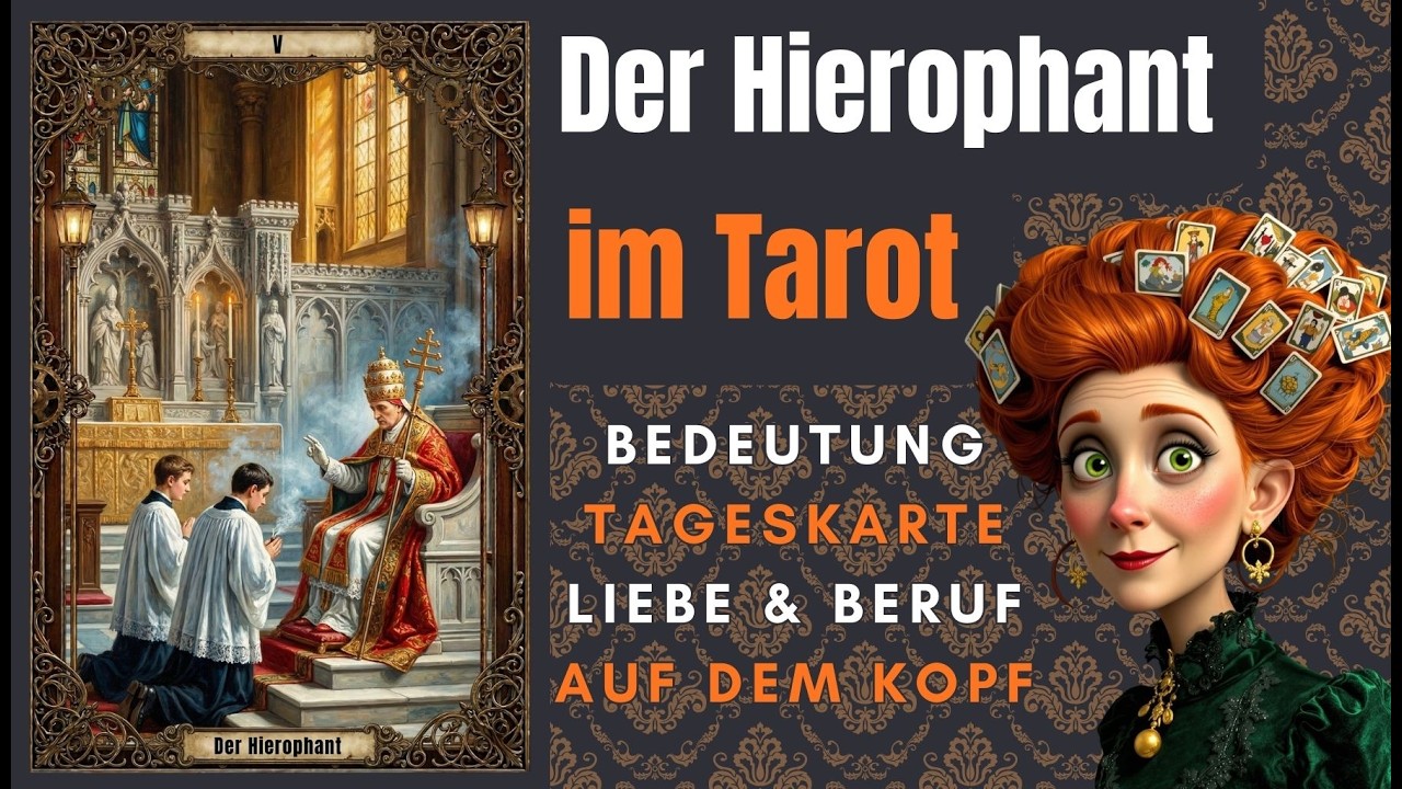 Der Hierophant im Tarot - Bedeutung in Beruf & Liebe, als Tageskarte + auf dem Kopf